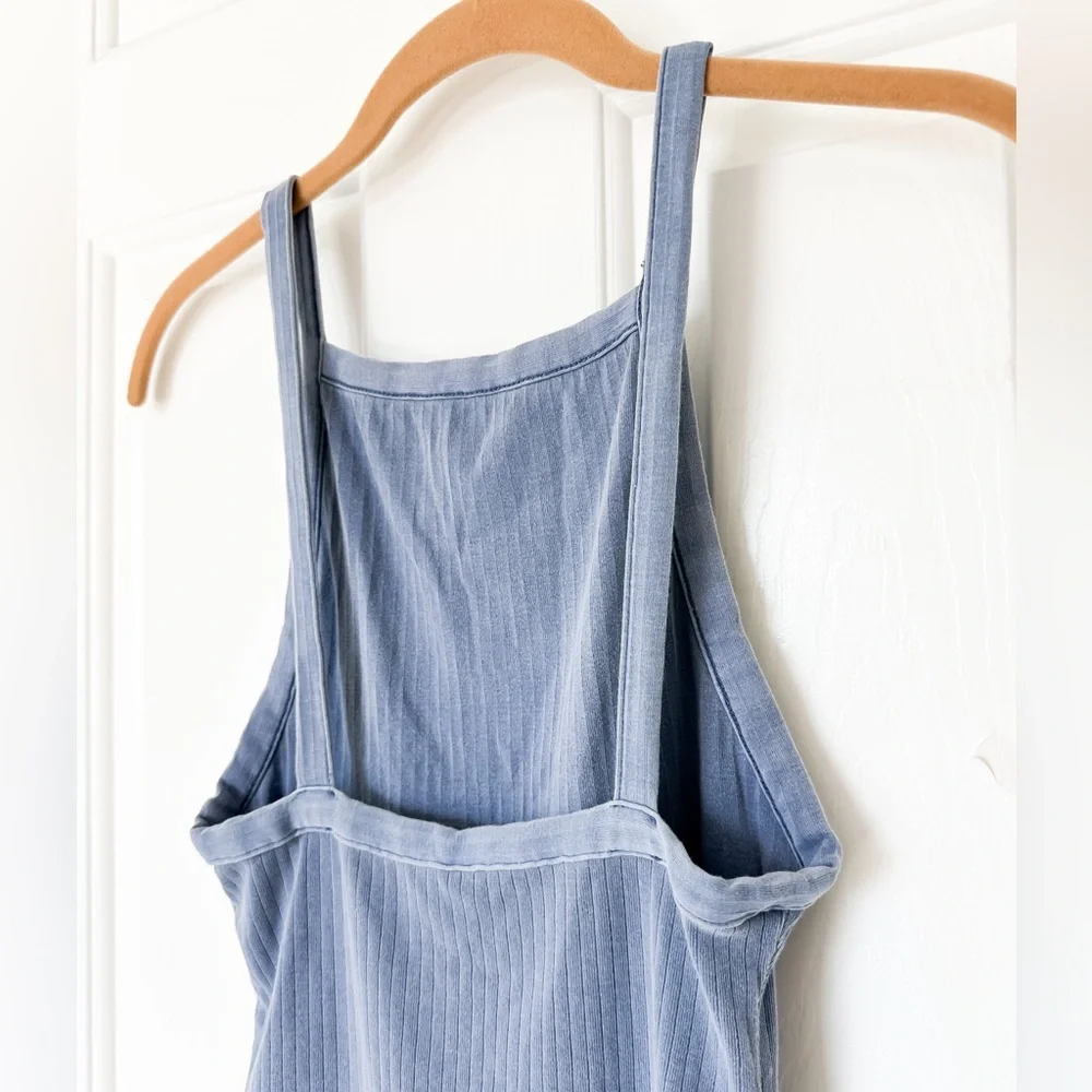 FREE PEOPLE Intimately Blue Ribbed Women’s Tank Top - XSmall
